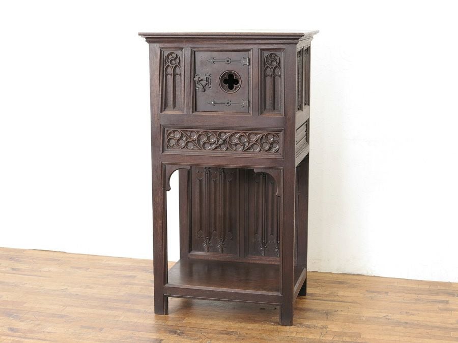 アンティーク家具　ゴシック　キャビネット　フランス