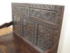 アンティーク家具　美しい彫刻と貫録のベンチ　62811