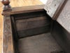 アンティーク家具　美しい彫刻と貫録のベンチ　62811