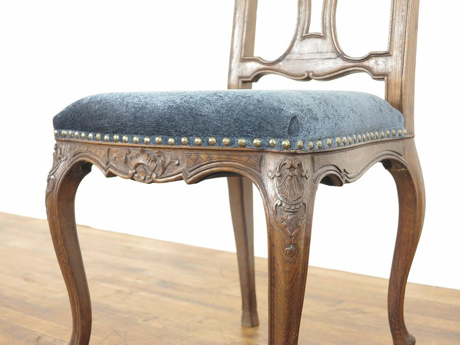 張替済猫脚ハイバックチェア　62300