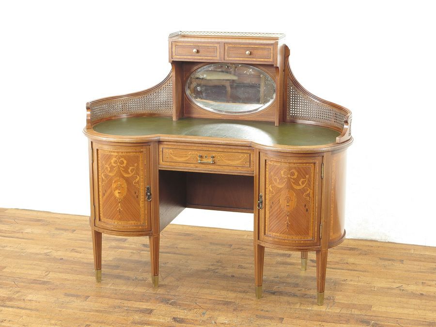 インレイも美しいレディデスク　62971