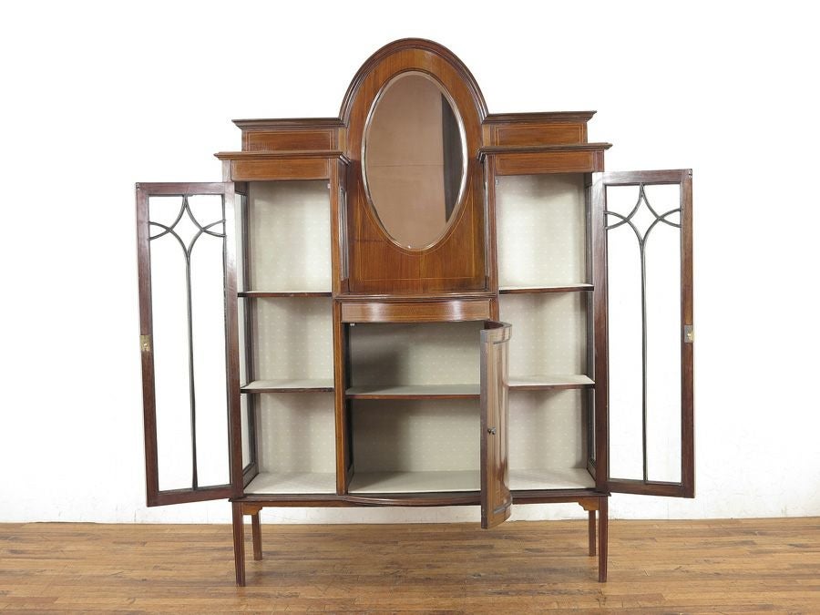 アンティーク家具　エドワーディアンショーケース