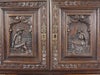 アンティーク家具　彫刻家具　サイドキャビネット