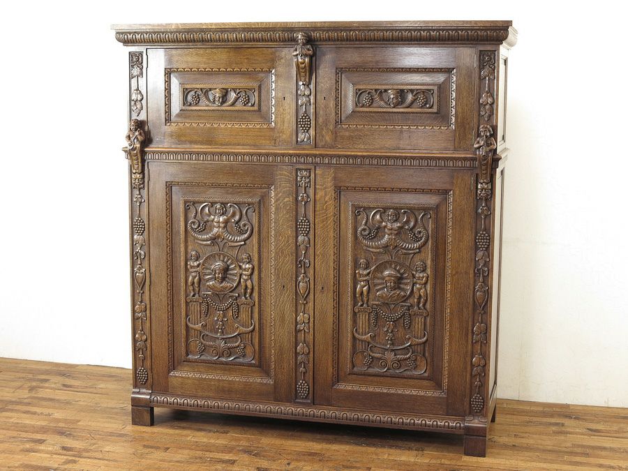 アンティーク家具 ルネサンス　キャビネット