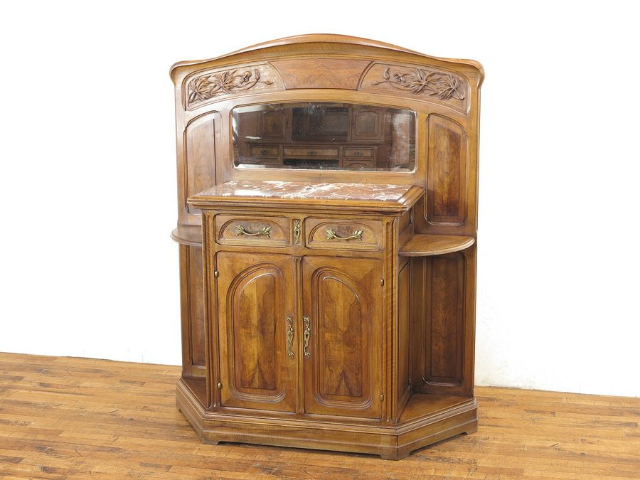 アンティーク家具　アールヌーヴォー　キャビネット