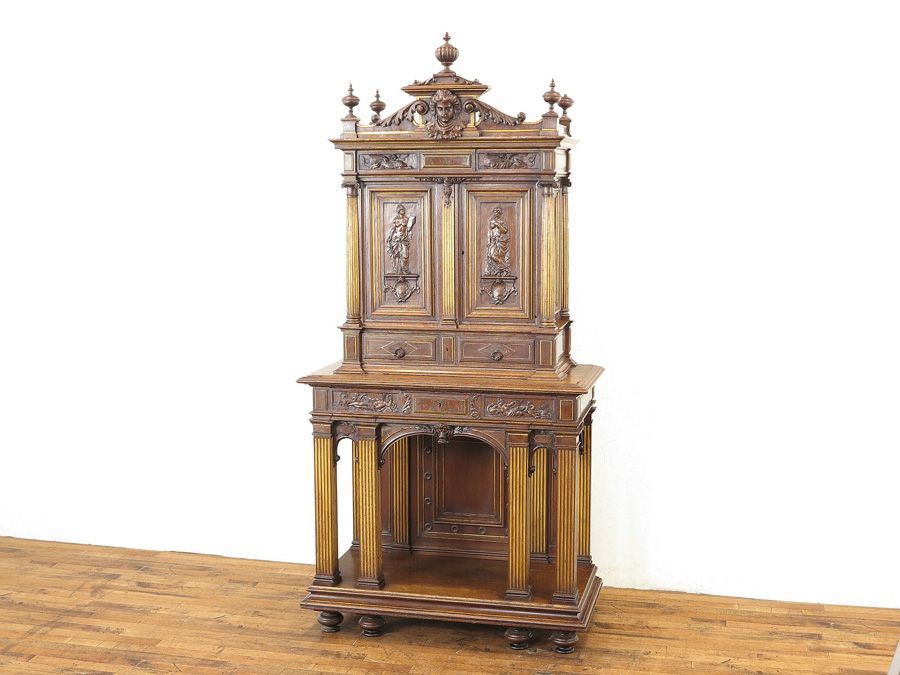 アンティーク家具　ルネサンス　キャビネット