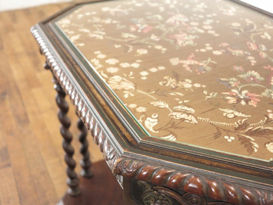 アンティーク家具　サイドテーブル　ペイント