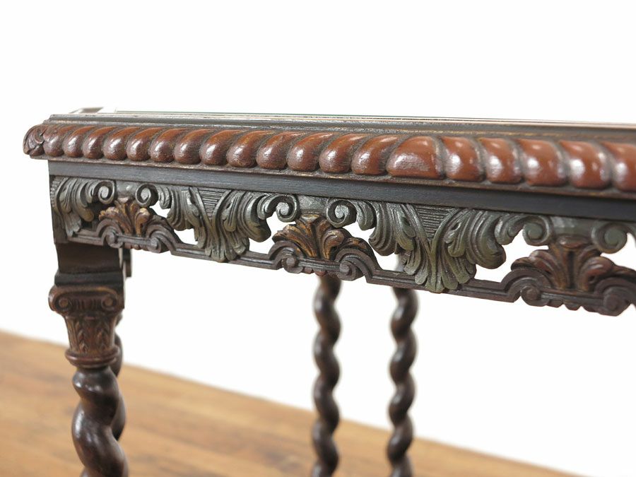 アンティーク家具　サイドテーブル　ペイント