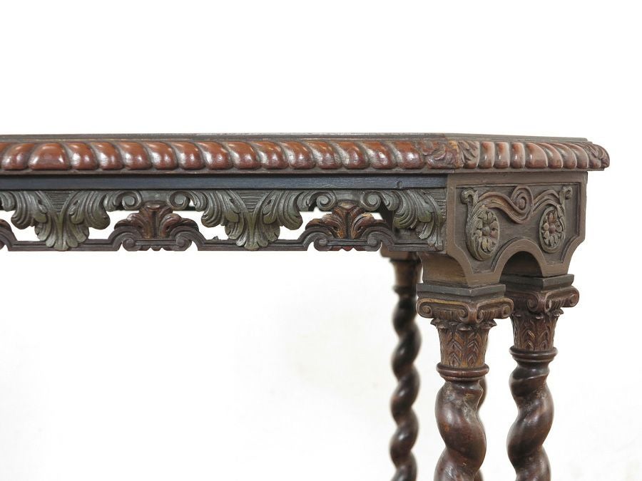 アンティーク家具　サイドテーブル　ペイント