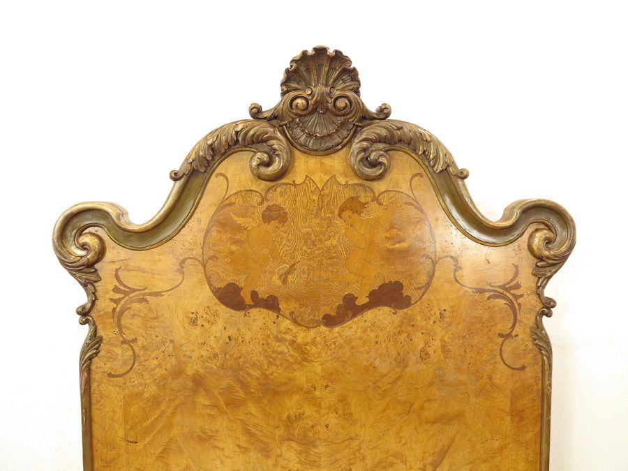 アンティーク家具　ベッド　イタリア
