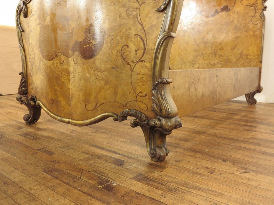 アンティーク家具　ベッド　イタリア