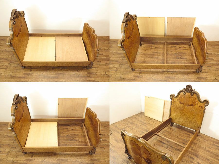 アンティーク家具　ベッド　イタリア