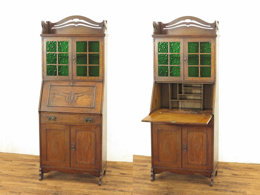 アンティーク家具　ビューローブックケース