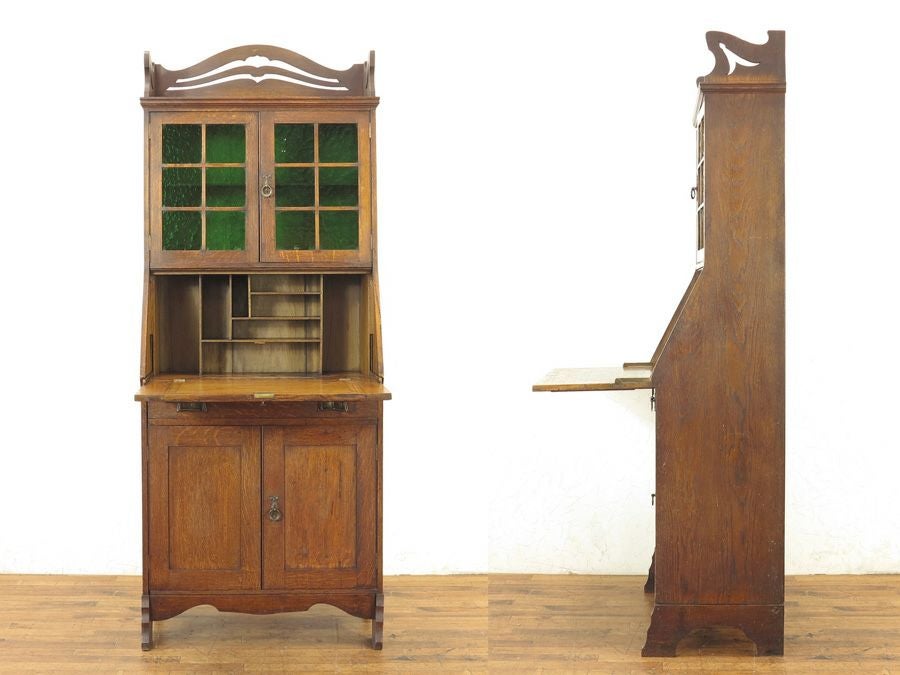 アンティーク家具　ビューローブックケース