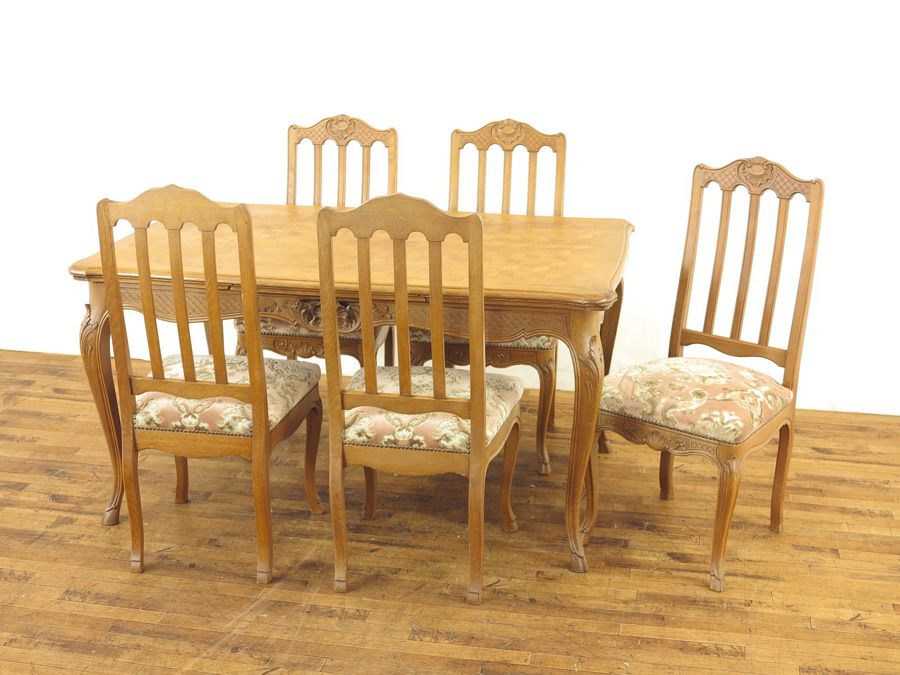 テーブルチェアセット　アンティークフレックス