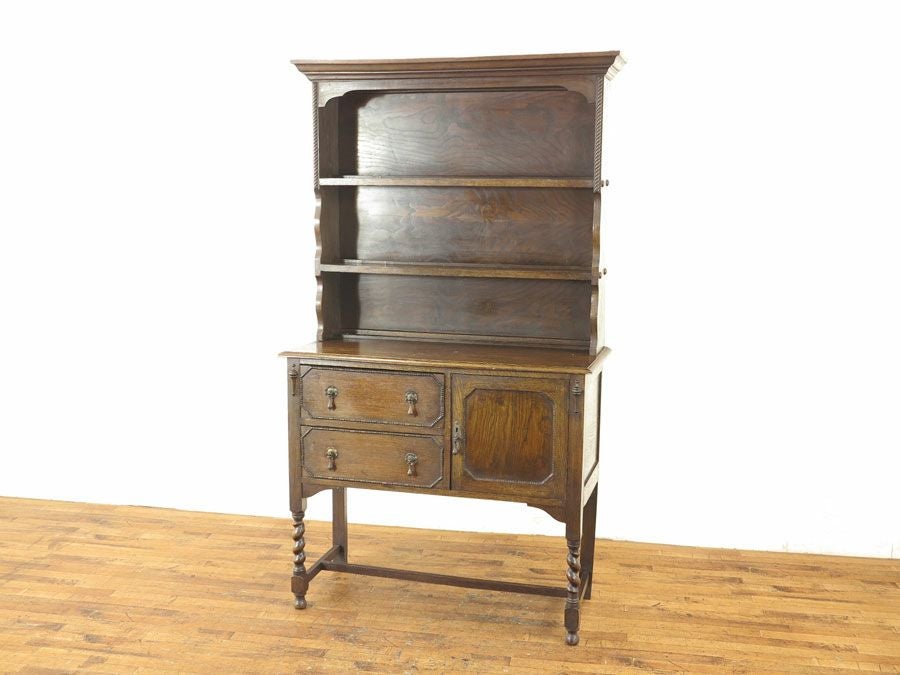 アンティーク家具　カップボード　飾り棚