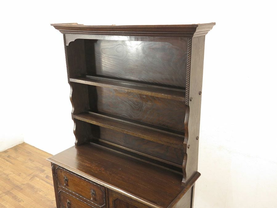アンティーク家具　カップボード　飾り棚