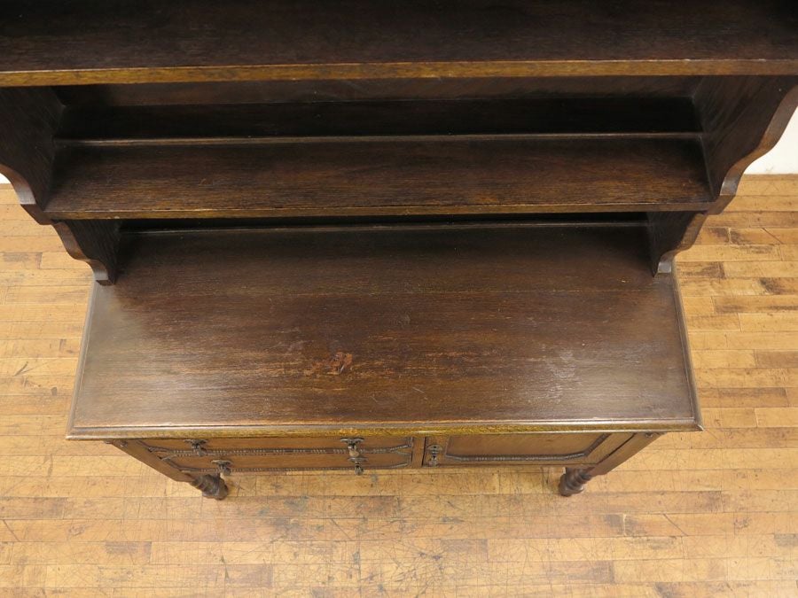 アンティーク家具　カップボード　飾り棚