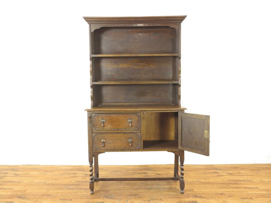 アンティーク家具　カップボード　飾り棚