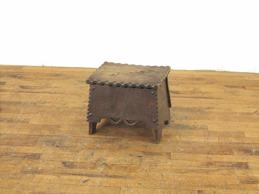 イギリスアンティーク家具　コファー　スツール