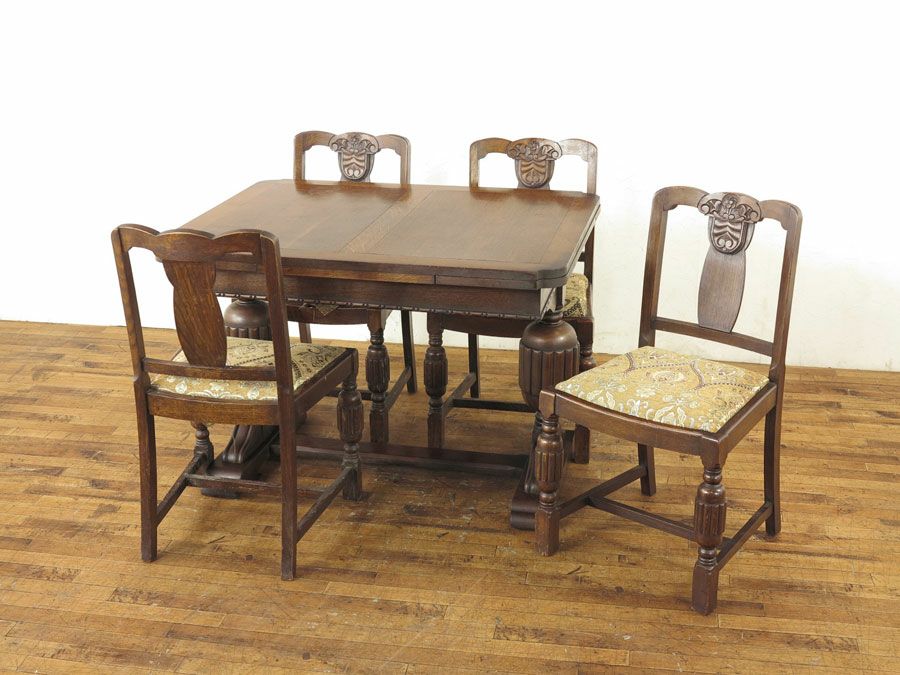 テーブルチェアセット　アンティークフレックス