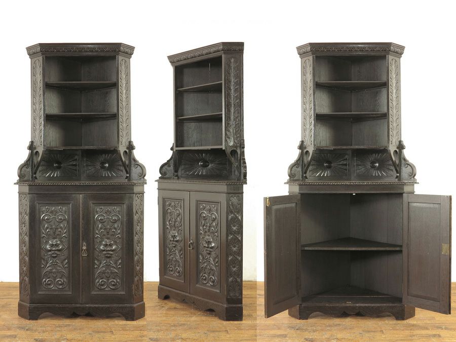 コーナーキャビネット アンティーク家具