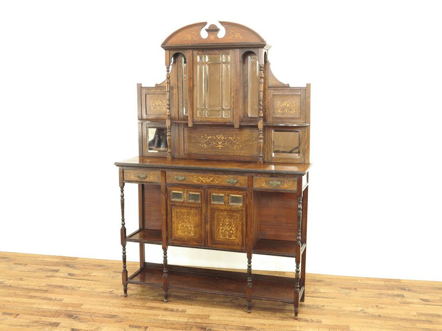 ローズウッドイギリスアンティークキャビネット