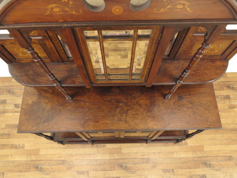 ローズウッドイギリスアンティークキャビネット