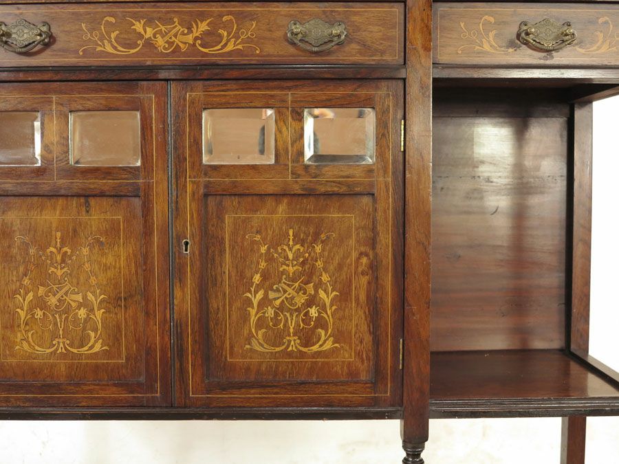 ローズウッドイギリスアンティークキャビネット