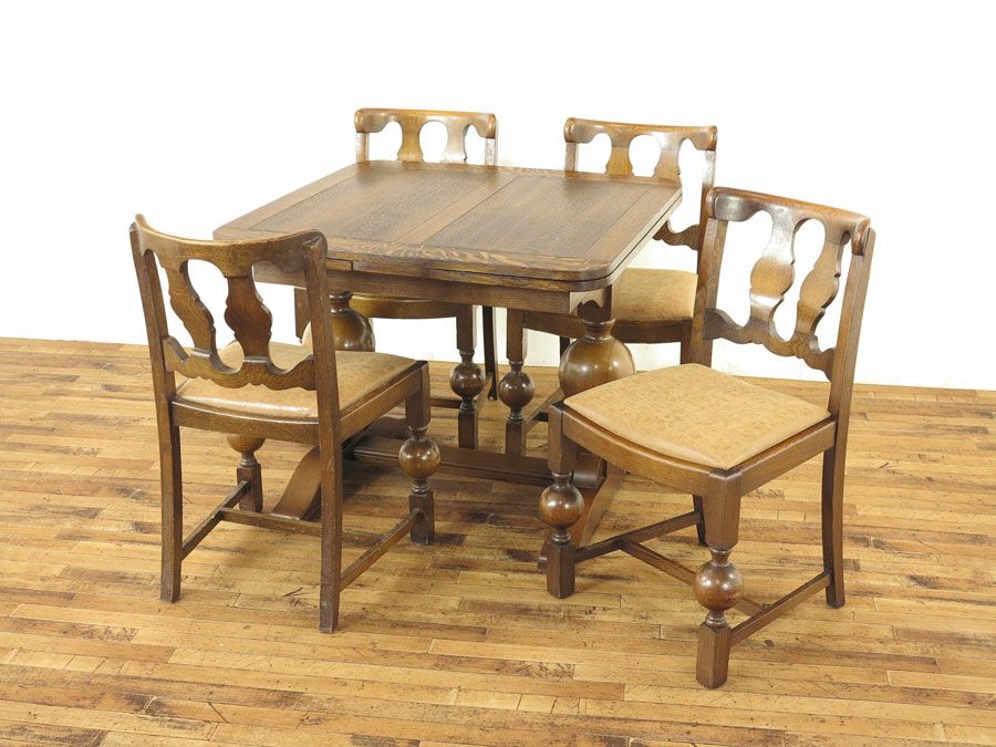 テーブルチェアセット　アンティークフレックス