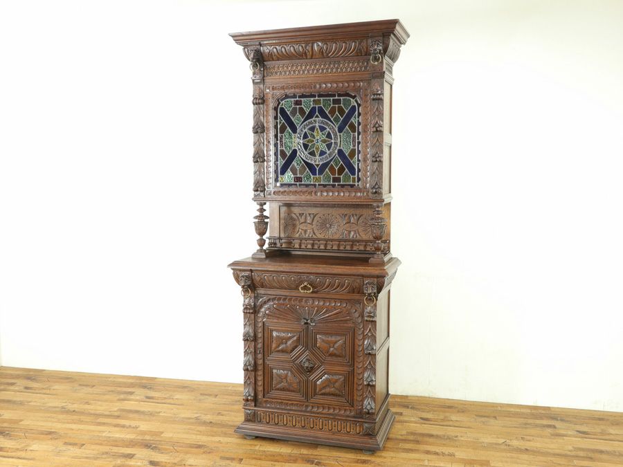 メヘレンキャビネット　ステンドグラス