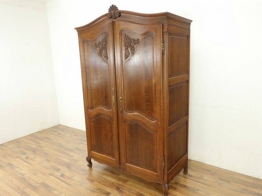 フランスワードローブ　キャビネット　二枚扉