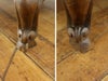 猫脚ナイトテーブル　サイドキャビネット
