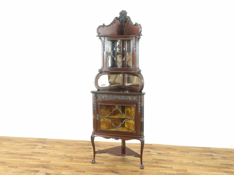 ビクトリアン コーナーキャビネット