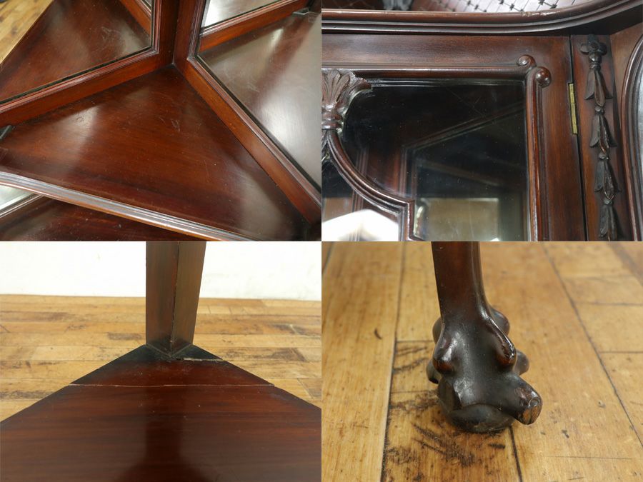 ビクトリアン コーナーキャビネット