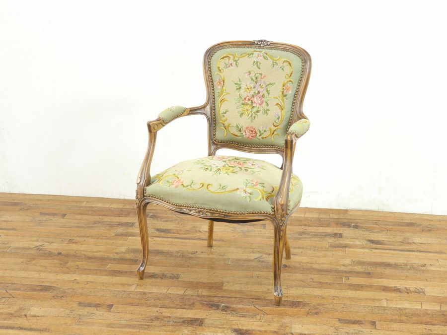 プチポワンアームチェア　アンティークフレックス