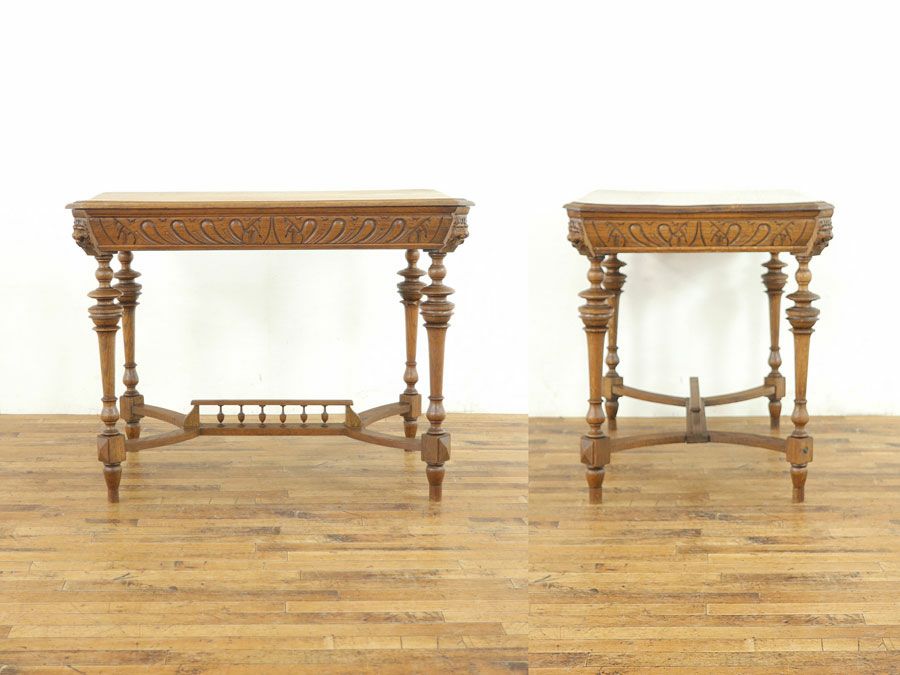 フランスアンティークテーブル　2人用食卓机