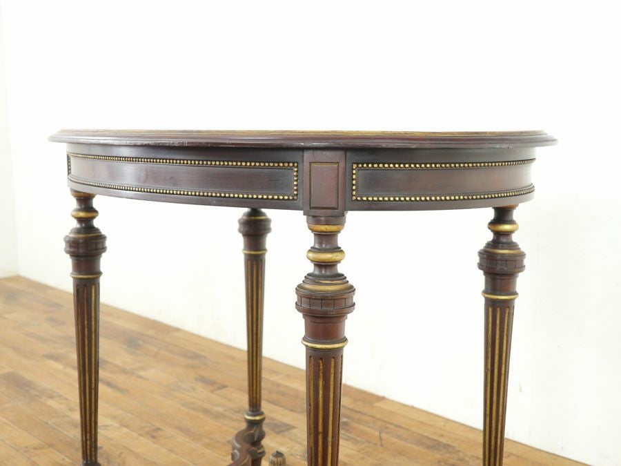 サイドテーブル　オーバル　アンティークフレックス