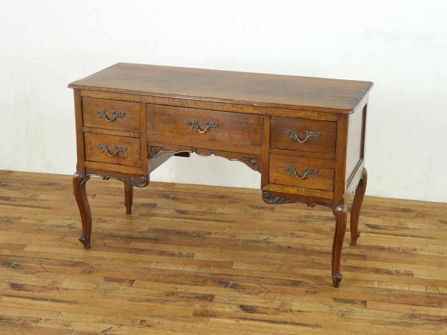 猫脚デスク　フランスアンティークデスク