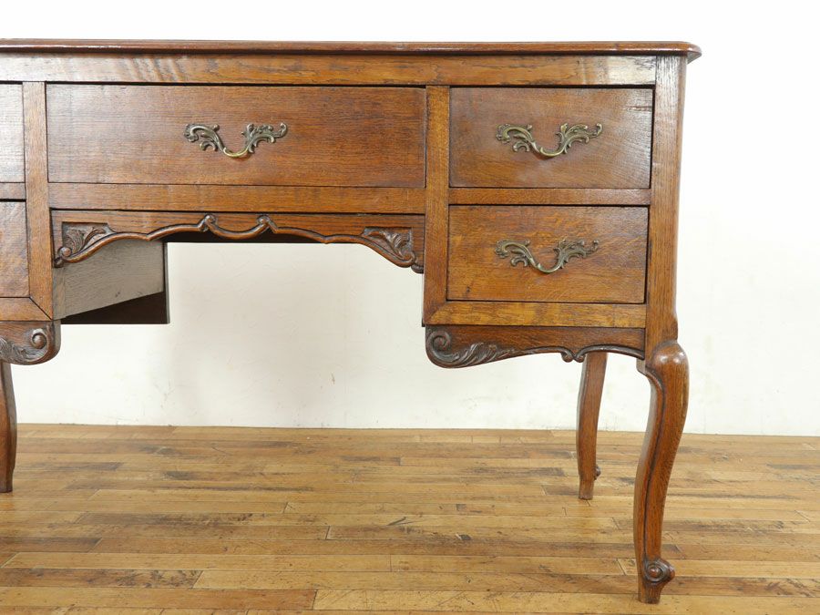 猫脚デスク　フランスアンティークデスク