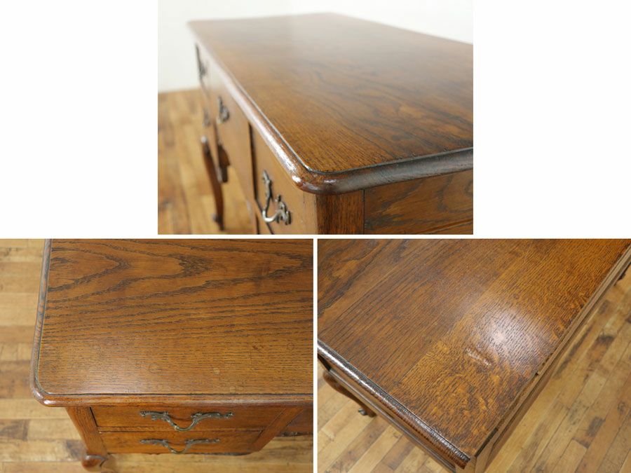 猫脚デスク　フランスアンティークデスク