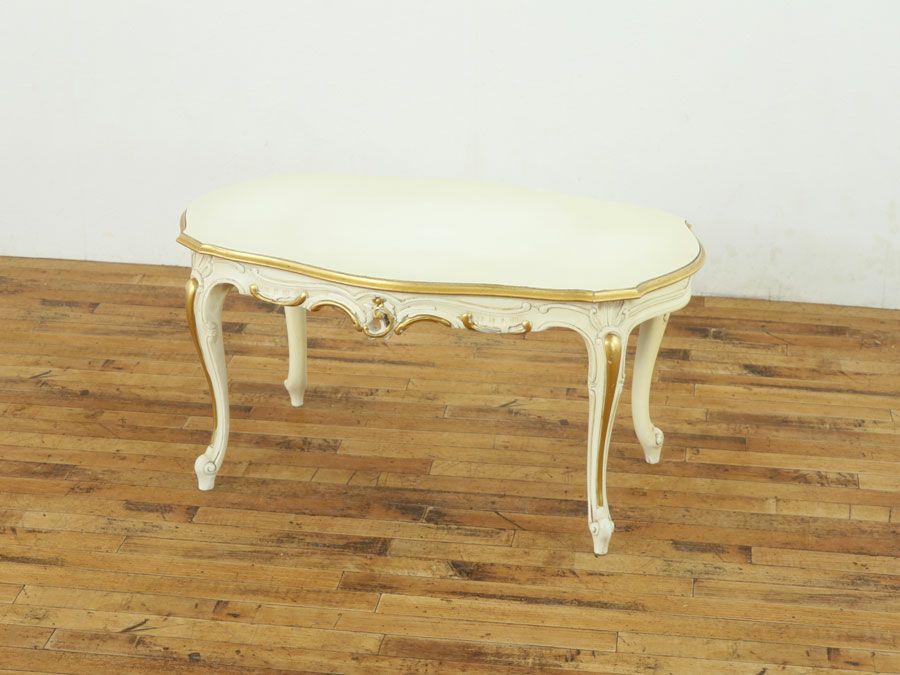 白家具 猫脚コーヒーテーブル アンティークフレックス