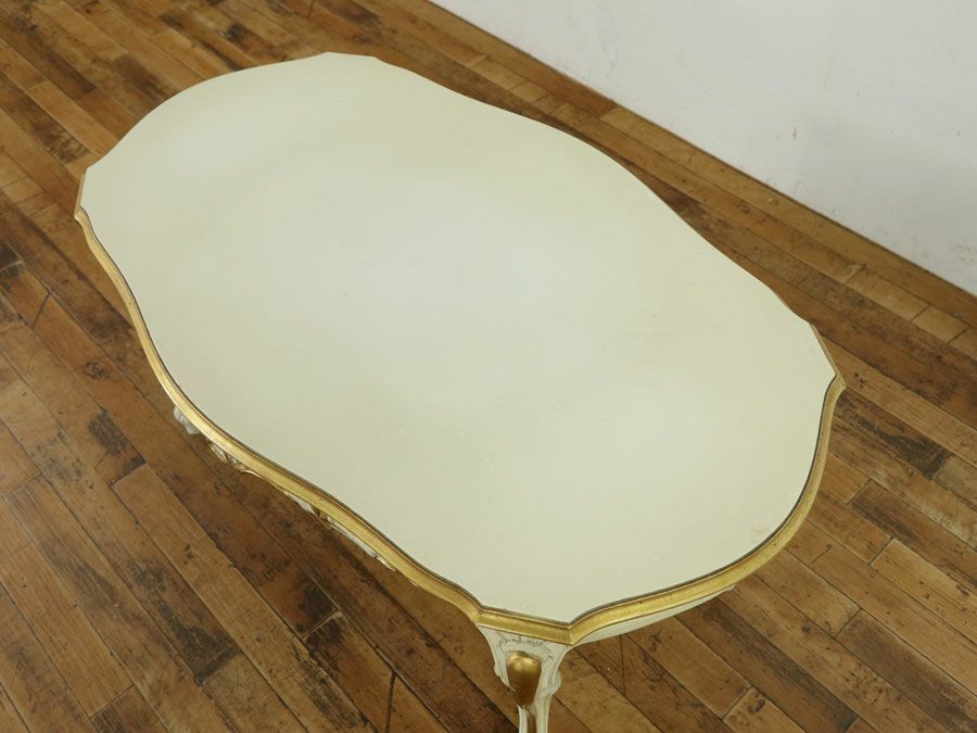 白家具 猫脚コーヒーテーブル アンティークフレックス