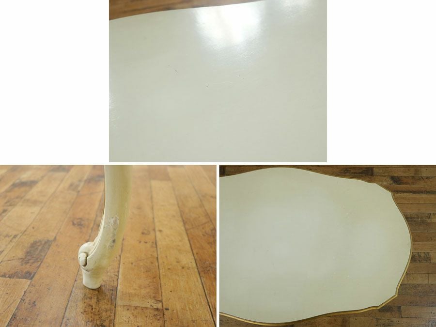 白家具 猫脚コーヒーテーブル アンティークフレックス