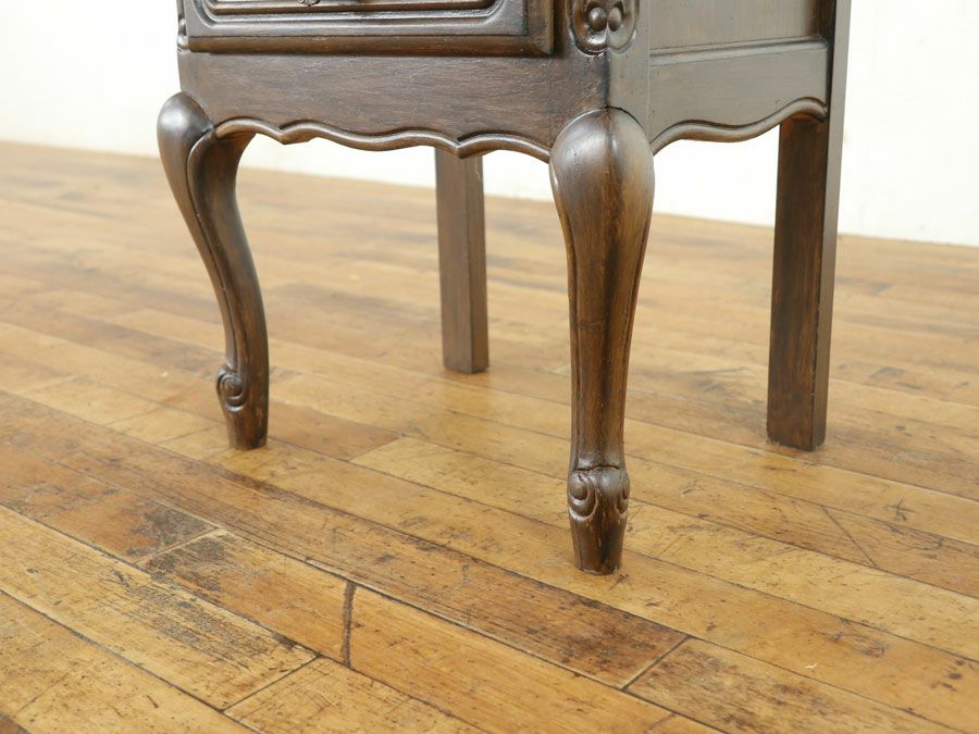 フランス猫脚スリムチェスト サイドキャビネット