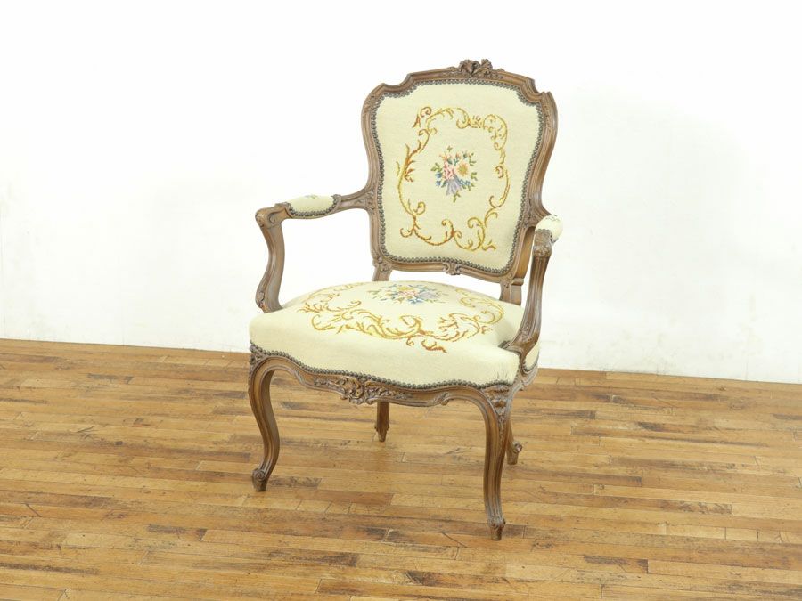 プチポワンアームチェア　アンティークフレックス