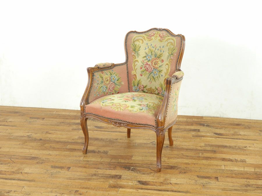 プチポワンシングルソファ　アンティークフレックス