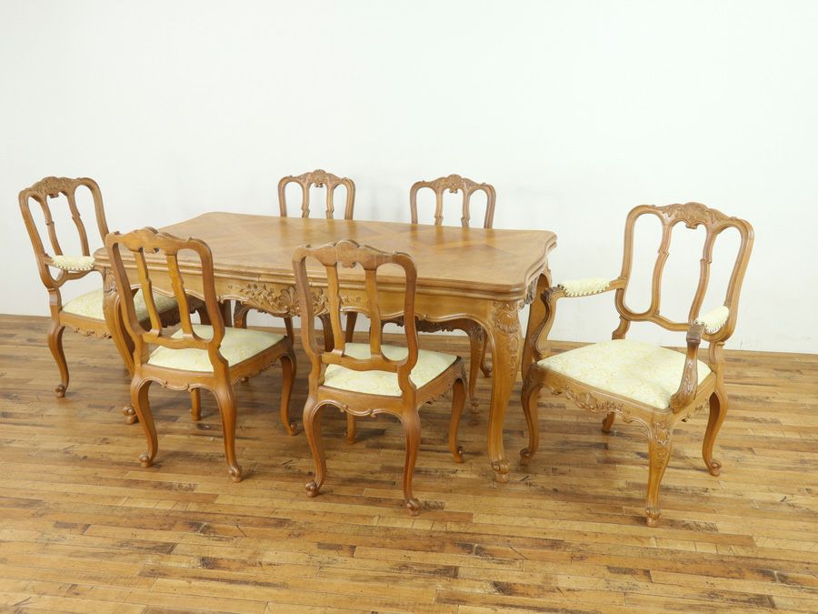 アンティーク家具　テーブルチェアセット