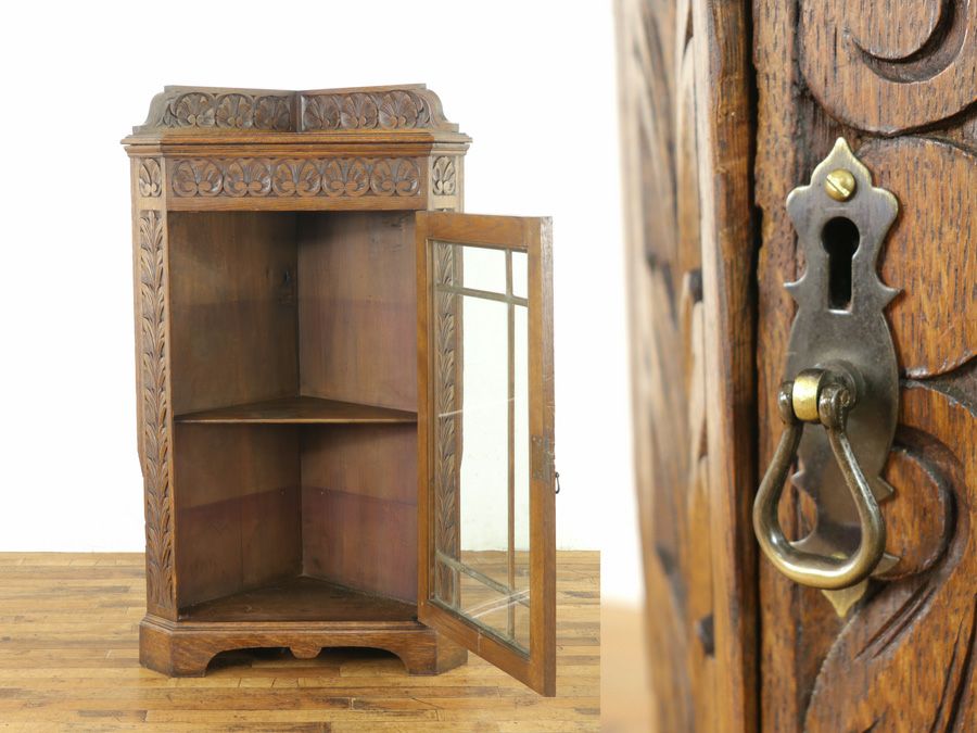 コーナーキャビネット　アンティークフレックス