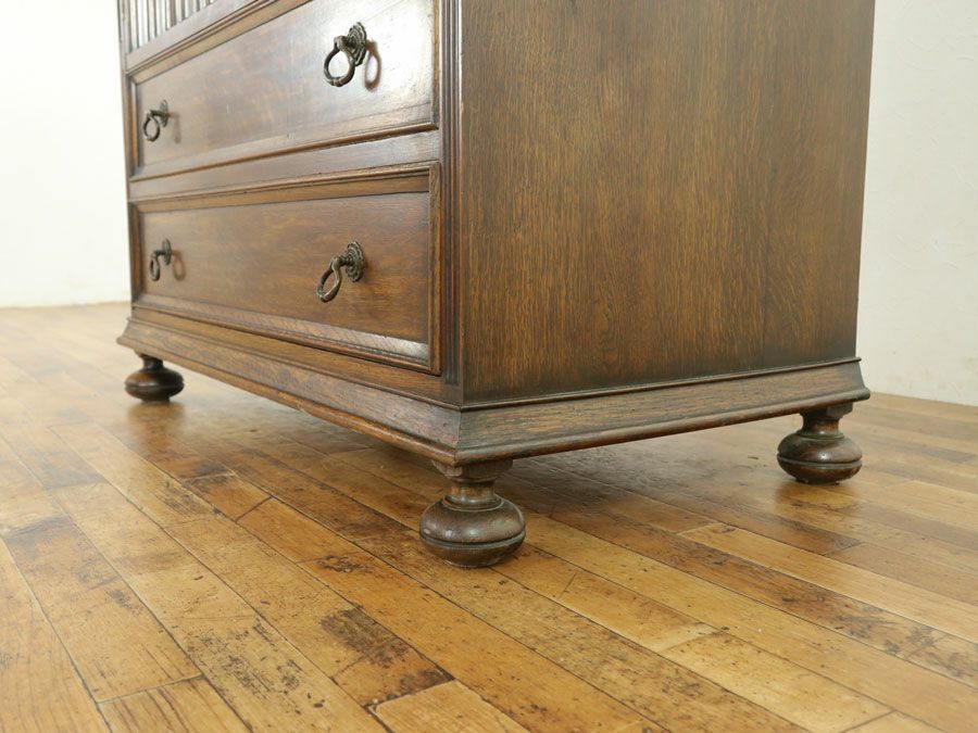 トールボーイ　英国チェスト　アンティークフレックス